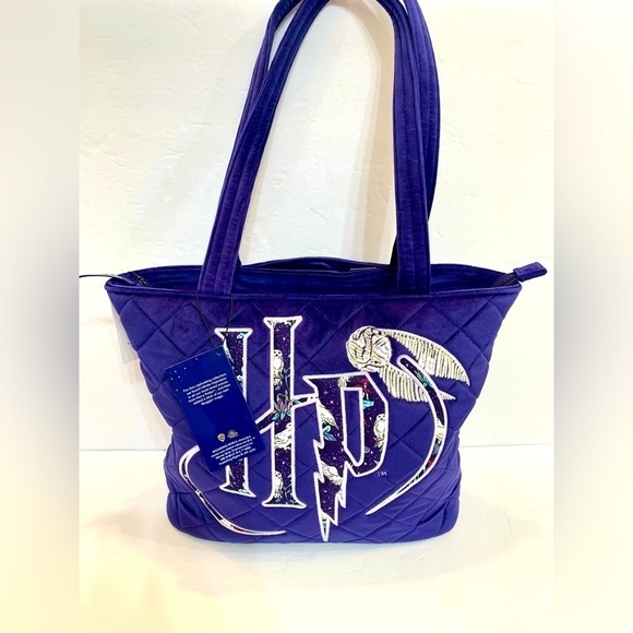 Vera Bradley Forbidden Forest Harry Potter Tote Purple HP NWT - Picture 1 of 10